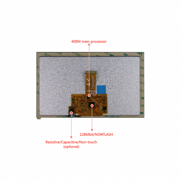 디바이스마트,LED/LCD > LCD COLOR > UART LCD/HMI LCD,클리어디스플레이,7인치 터치 LCD CD070CFM10600I-01R,M series, 7inch, 1024*600, 5V