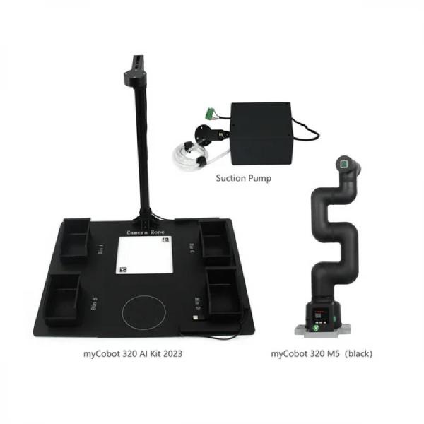 디바이스마트,오픈소스/코딩교육 > 코딩교육 키트/로봇 > WLKATA/myCobot 로봇팔,Elephant Robotics,myCobot 320 AI 3D 비전 키트(흡입 펌프 버전) [4010800017],카메라 장착 / 로봇암 미포함 / 포지셔닝, 자동 분류 및 객체 파악 모듈 통합 / 최대 1kg의 탑재량 / M5 및 PI 어댑터와 호환