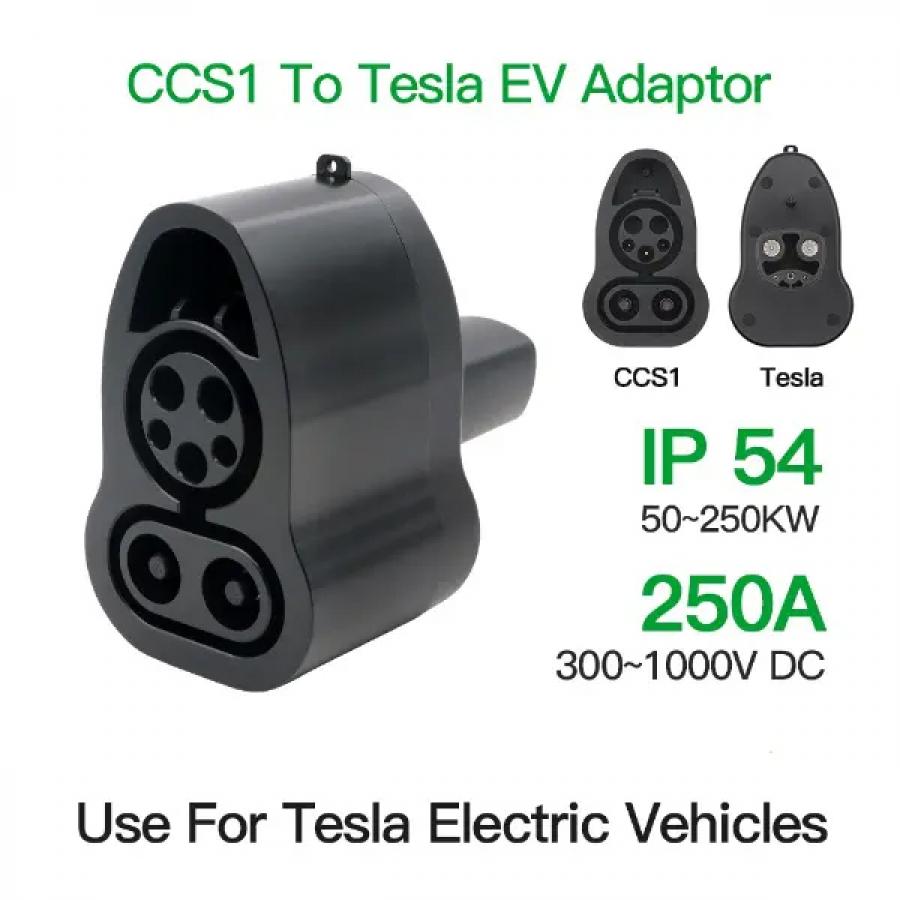 1000V 250A CCS1 To Tesla DC EV 변환 어댑터