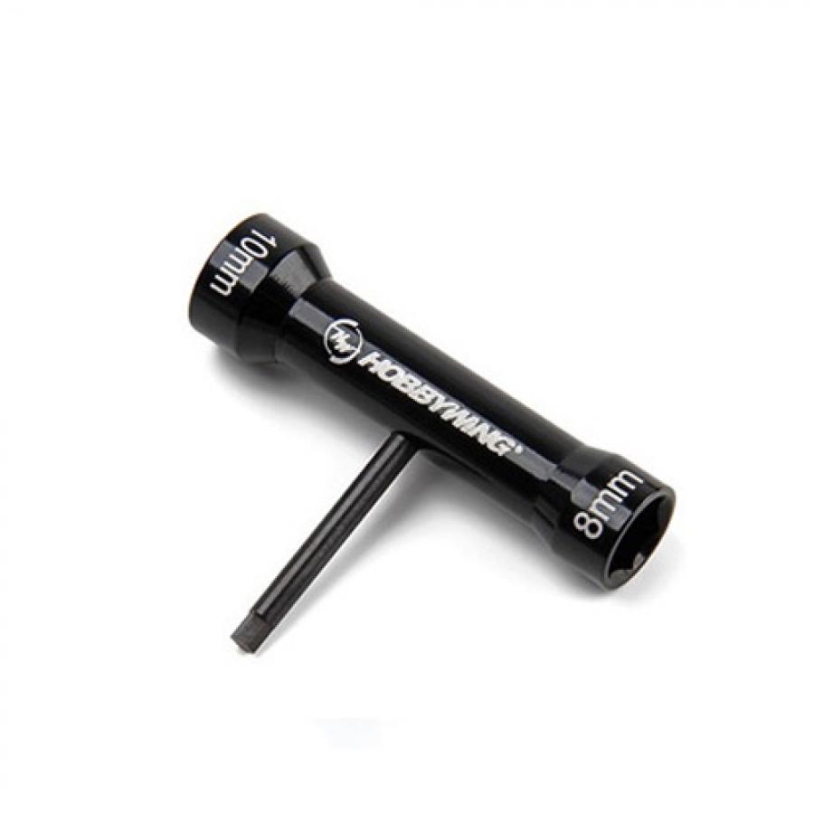 Multi-Purpose T-Socket Wrench (2mm 육각,8mm/10mm 소켓)