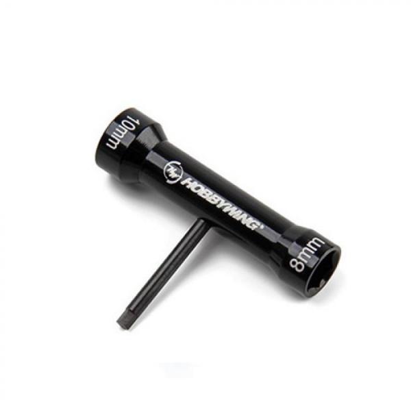 디바이스마트,기계/제어/로봇/모터 > 교육/취미로봇 > 드론/항공기 > 드론 관련부품,Hobbywing,Multi-Purpose T-Socket Wrench (2mm 육각,8mm/10mm 소켓),하비윙 / 스틸재질 8mm 소켓,10mm 소켓 2.5mm 육각렌치가 포함된 멀티공구입니다. / 품목코드:30800005