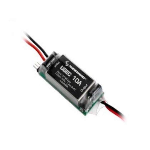 디바이스마트,기계/제어/로봇/모터 > 교육/취미로봇 > 드론/항공기 > 드론 변속기/ESC,Hobbywing,UBEC-10A-HV(3-14S)-V1,하비윙 / 스위치 모드에서 작동하는 외부 DC 전압 조정기입니다. / 입력 전압: 3-14S LiPo / 출력 전압: 6.0V / 7.4V / 8.4V(조절 가능) / 전류 롱/쇼트: 10A / 25A / 크기: 55x25x12mm / 무게: 35g  / 품목코드:30608000
