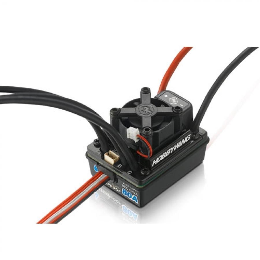 방수형 자동차 80A 변속기 EZRUN-WP80A Splash-proof ESC