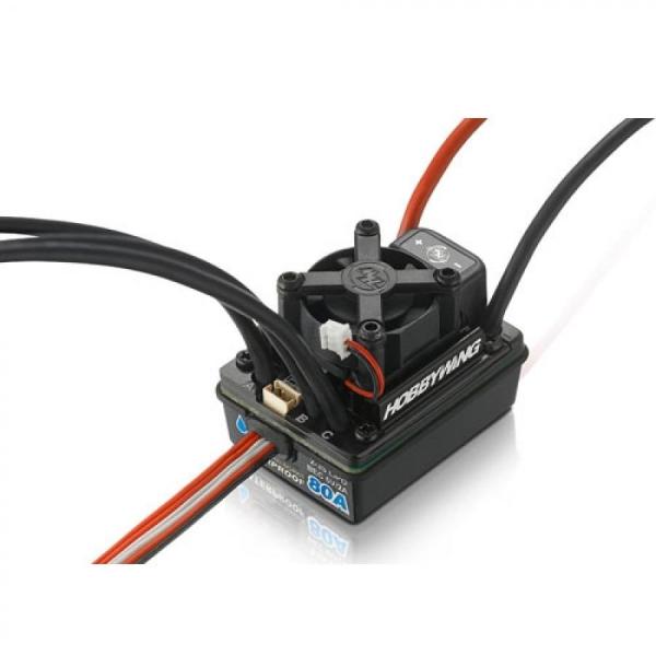 디바이스마트,기계/제어/로봇/모터 > 교육/취미로봇 > RC > RC ESC/전자변속기,Hobbywing,방수형 자동차 80A 변속기 EZRUN-WP80A Splash-proof ESC,하비윙 / 1/10 스케일 온로드/버기/트러기/SCT/몬스터 / 품목코드:81010390