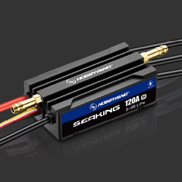 디바이스마트,기계/제어/로봇/모터 > 교육/취미로봇 > 보트/해양 > ESC/전자변속기,Hobbywing,Seaking V4 120A (보트용 2-6S 브러쉬리스 변속기),하비윙 / 길이 100cm 이하 보트에 적합 / 품목코드:30302363