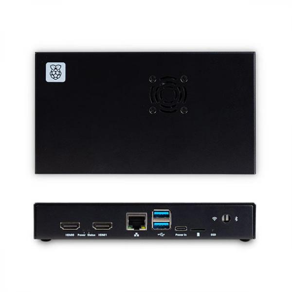 디바이스마트,오픈소스/코딩교육 > 라즈베리파이 > 라즈베리파이 케이스,라즈베리파이,[정품] 라즈베리파이 CM5 IO 케이스 Rev 2 (Compute Module 5 IO Case REV 2),SC1966 / CM5 및 IO 보드를 위한 고급 메탈 케이스 / M.2 SSD, PoE+ HAT+ 등 액세서리 공간 제공 / CSI-2 카메라와 DSI 디스플레이 연결 가능 / 외부 포트 : HDMI, USB, 이더넷 등 / 외부 안테나용 마운트와 내장 팬으로 고성능 발열 제어 지원 / 크기 : 170 × 94 × 28mm / 무게 : 약 350g