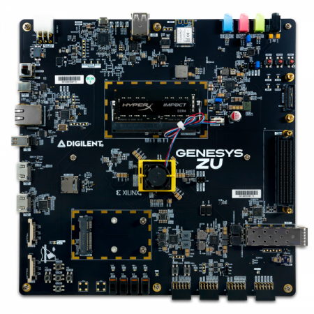 디바이스마트,MCU보드/전자키트 > 프로세서/개발보드 > Digilent > FPGA 및 Embedded,Digilent,[학교 구매전용] Genesys ZU-5EV: Zynq Ultrascale+ MPSoC Development Board 410-383-5EV,스마트 비전을 위한 개발보드 /  Xilinx Zynq® UltraScale+™ MPSoC EV / Mali-400 MP2 그래픽 처리 장치 /  256K 로직 셀 / H.264/H.265