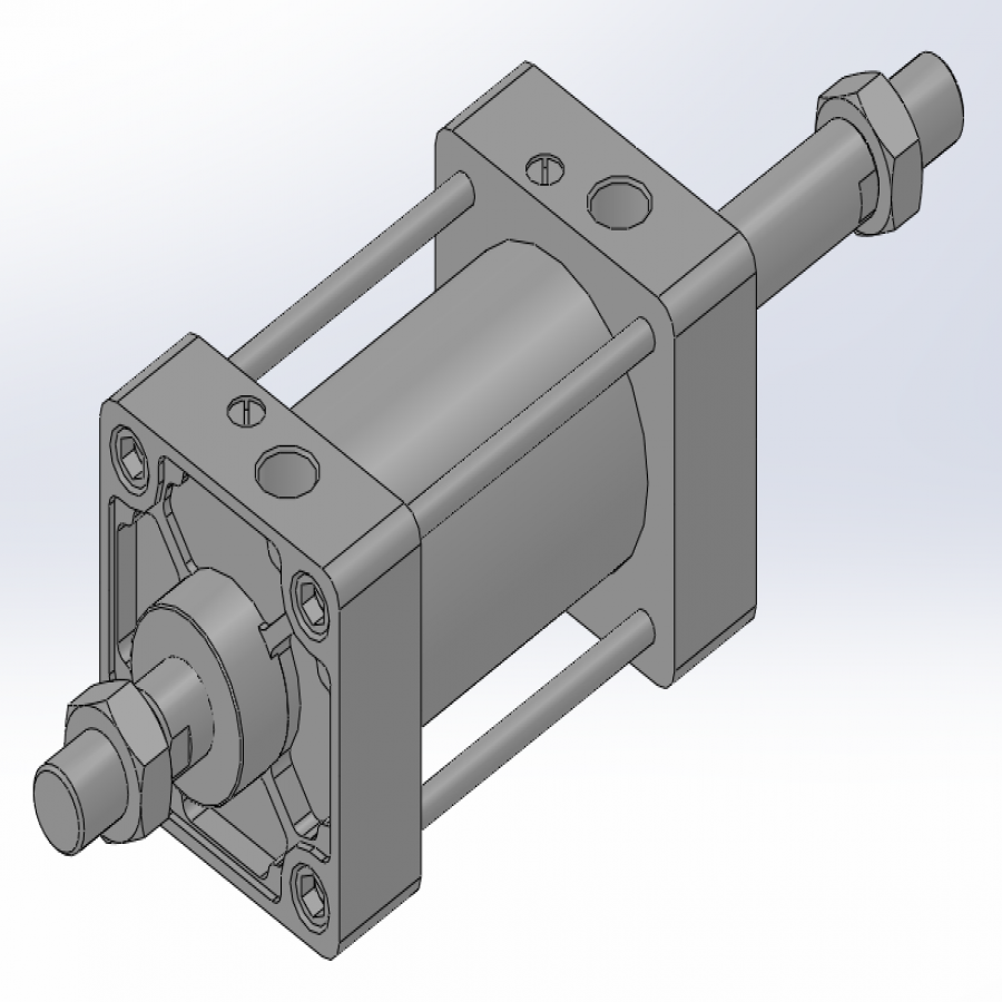ACMW 양로드 중형 실린더 Ø80 (100mm / 센터 트러니온형 / 지지금구) [ACMW-N-TC80-S100KA2]