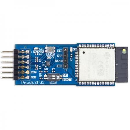 디바이스마트,MCU보드/전자키트 > 프로세서/개발보드 > Digilent > Pmod Modules,Digilent,[학교 구매전용] Pmod ESP32: Wireless Communication Module 410-377,410-377 / 저전력으로 IoT 통신 플랫폼으로 사용하기에 적합 / Wi-Fi, Bluetooth LE 및 Bluetooth 통신 사용 가능 / 안테나에서 20.5 dBm 출력 / SPI , UART 인터페이스
