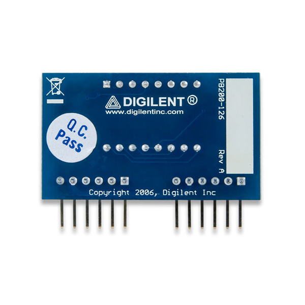 디바이스마트,MCU보드/전자키트 > 프로세서/개발보드 > Digilent > Pmod Modules,Digilent,[학교 구매전용] Pmod SSD: Seven-segment Display 410-126,410-126 / 2자리 7세그먼트 디스플레이 모듈로 GPIO 신호를 통해 어느 숫자가 50 Hz 이상의 속도로 켜져있는지 확인 가능 / 카운터, 타이머 쉽게 볼 수 있음