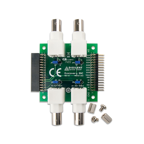 디바이스마트,MCU보드/전자키트 > 프로세서/개발보드 > Digilent > Scope, DAQ 및 장비,Digilent,[학교 구매전용] BNC Adapter Board for the Analog Discovery 410-263,410-263 / Analog Discovery™ 제품과 BNC 커넥터 테스트 lead, probe를 활용하기 위한 제품