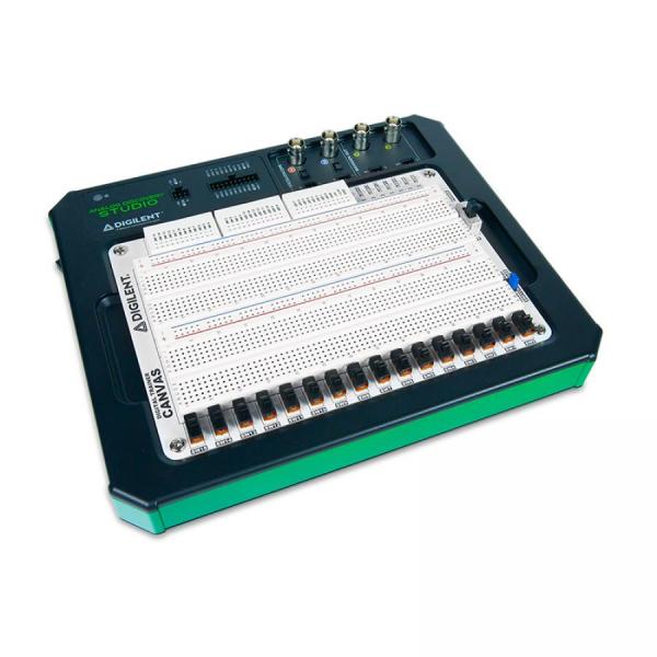 디바이스마트,MCU보드/전자키트 > 프로세서/개발보드 > Digilent > JTAG 및 기타,Digilent,[학교 구매전용] Digital Trainer Canvas for Analog Discovery Studio 410-428,교체 및 제거가 가능한 프로토타입 제작 표면 / 일반적인 디지털 회로 구성 요소 / 2개의 전원 레일