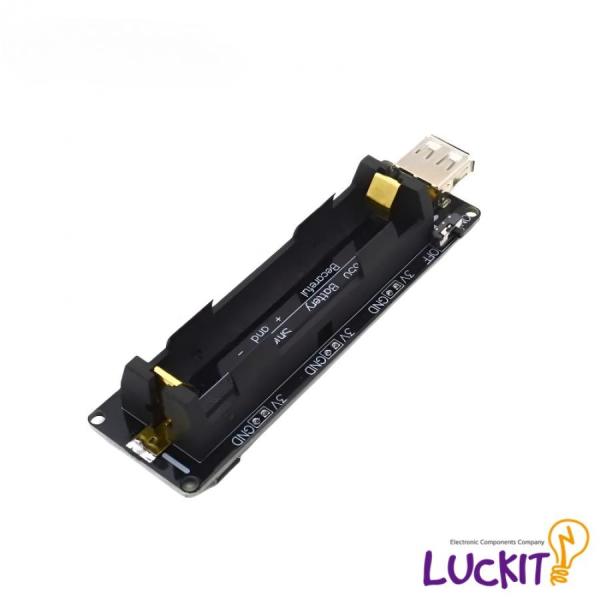 디바이스마트,전원/파워/배터리 > 배터리/배터리홀더 > 배터리홀더 Holder > 18650용 홀더,럭킷,18650 배터리 홀더 USB 쉴드 1-WAY,Micro USB 충전 입력포트 / 5V, 2A USB 출력 / LED : RED, GREEN