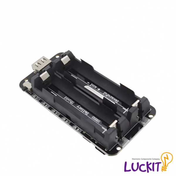 디바이스마트,전원/파워/배터리 > 배터리/배터리홀더 > 배터리홀더 Holder > 18650용 홀더,럭킷,18650 배터리 홀더 USB 쉴드 2-WAY,Micro USB 및 C Type 2가지 충전 입력포트 / 5V, 2A USB 출력 /  과충전 및 과방전 보호기능