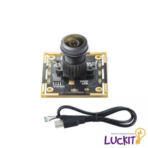 디바이스마트,MCU보드/전자키트 > 카메라/비디오 > 일반카메라,럭킷,1MP 720P 180도 광각 USB 카메라 모듈,해상도 : 1메가 픽셀(720P) / 센서 : OV9732 / 시야각 : 180도 / 프레임 속도 : 30FPS