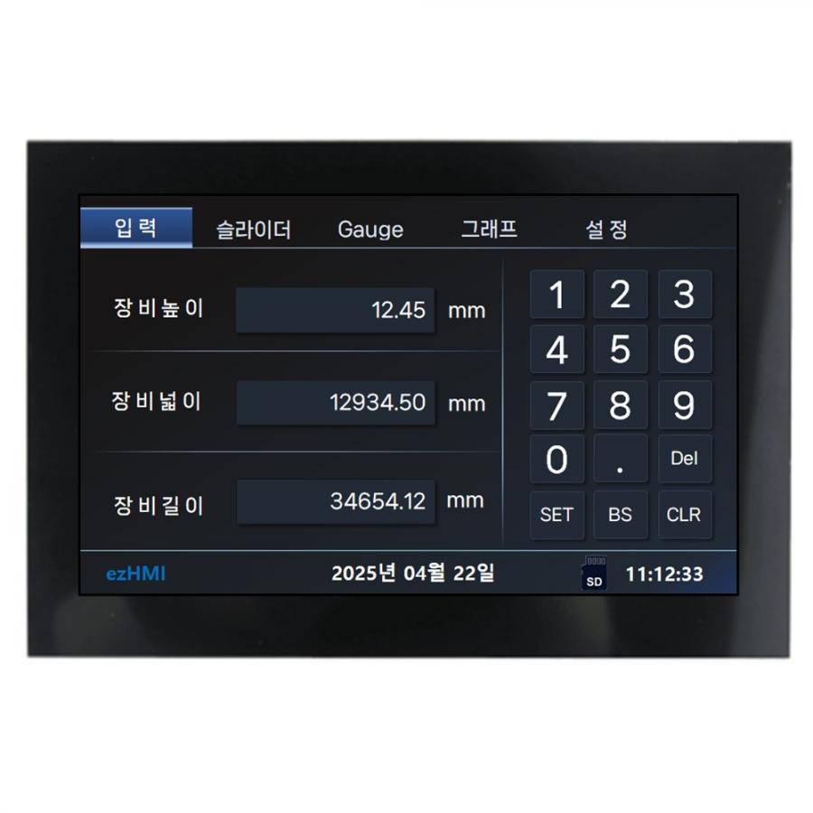 ezHMI HMI LCD EZ10600M010-LE 10.1인치 정전식 터치 시리얼통신 LCD