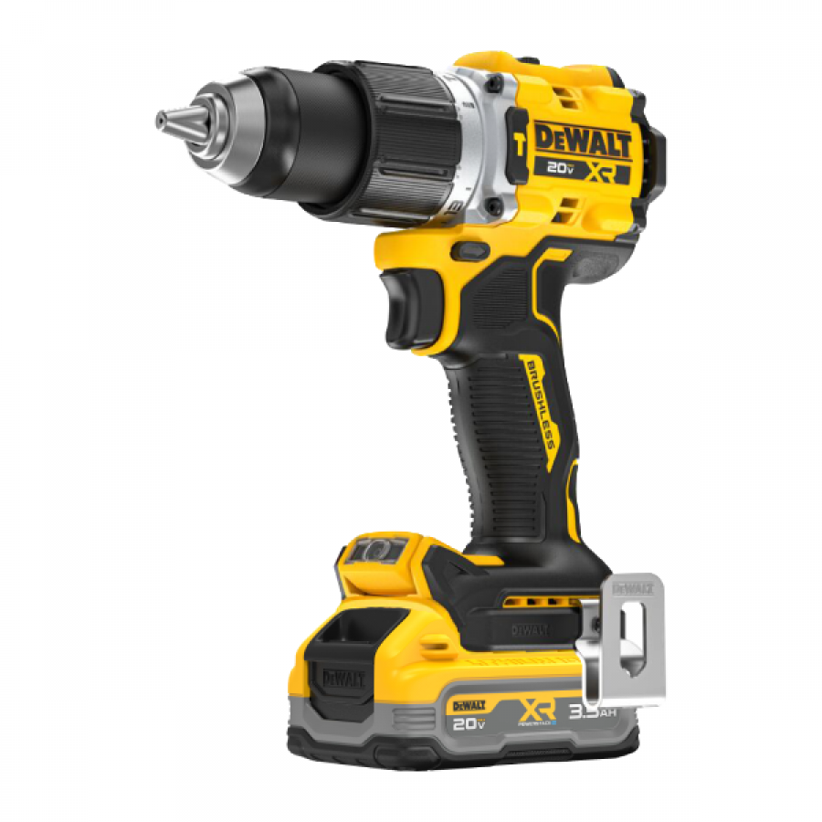 브러쉬리스 컴팩트 드릴 드라이버 DCD801S2T 배터리2개 (20V/3.5Ah)