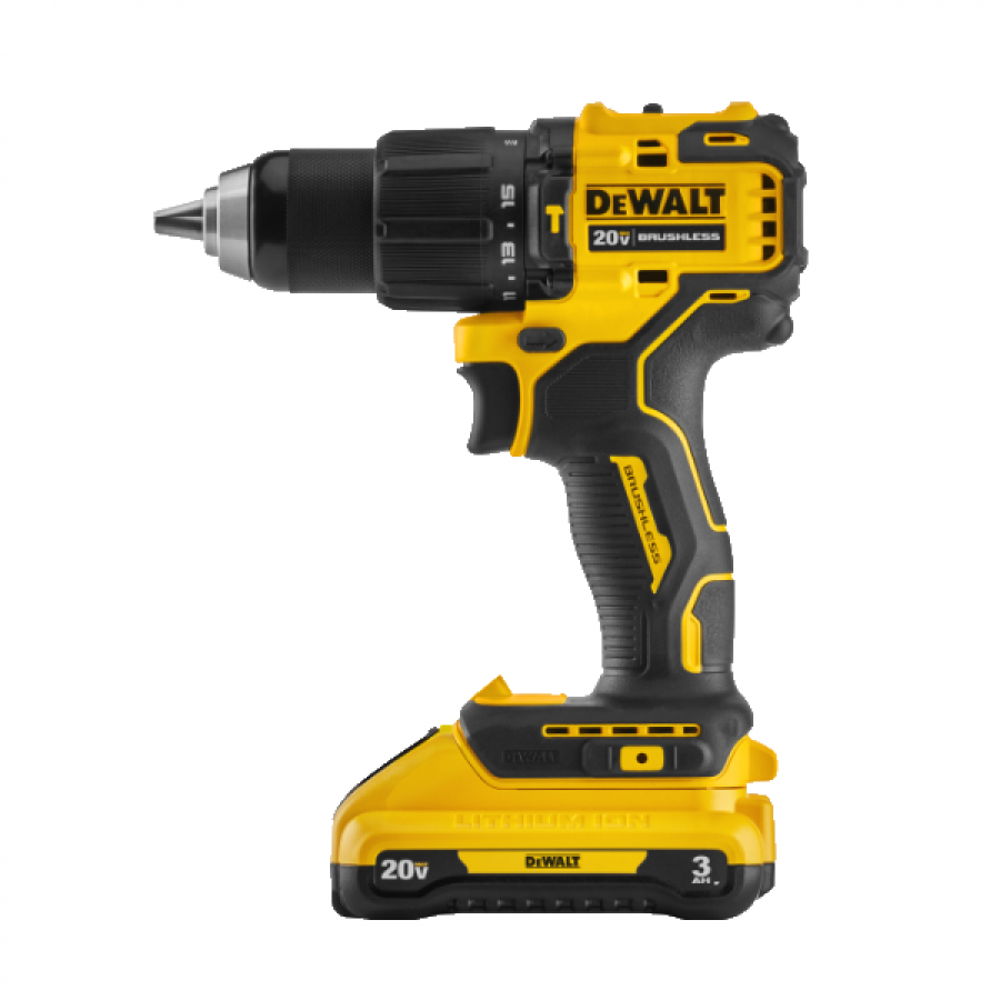 브러쉬리스 컴팩트 햄머드릴 드라이버 DCD709L2 배터리2개 (20V/3.0Ah)