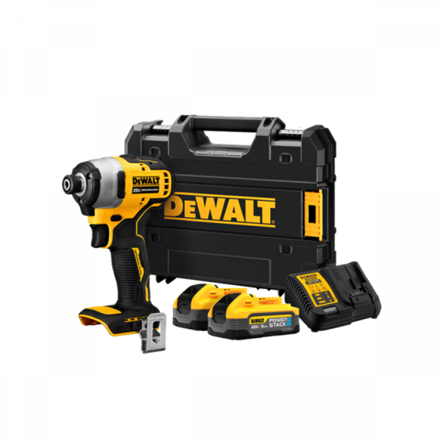 브러쉬리스 컴팩트 임팩트 드라이버 DCF809H2T 배터리2개 (20V/5.0Ah)