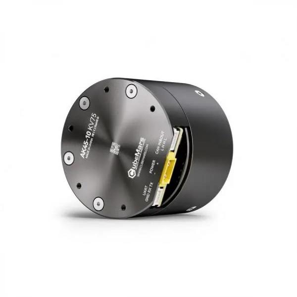 디바이스마트,기계/제어/로봇/모터 > 모터류 > BLDC모터 > 브랜드(Cubemars) BLDC모터,Cubemars,AK45-10 KV75 + 드라이버,AK Series / 로봇 관절 및 외골격·사족로봇·휴머노이드용 모터 / Rated Voltage：24V / Rated speed(rpm): 150 / Rated torque(Nm): 2.5 / 드라이버 + 엔코더 통합형 (UART, POWER IN, CAN)