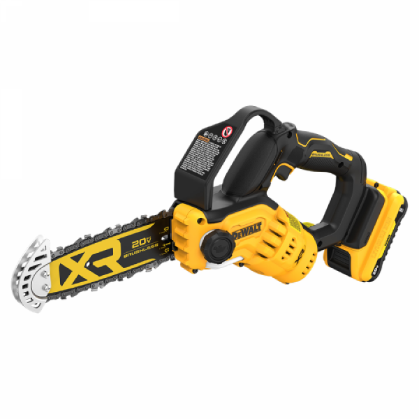 디바이스마트,수공구/전자공구/전동공구 > 전동/엔진공구 > 충전공구 > 충전원형톱/커터,디월트,브러쉬리스 체인톱 203mm DCMPS520P2 배터리2개 (20V/5.0Ah),전압 20V MAX / 최대 토크 1.9 Nm / 최대 절단 길이 15cm / 체인속도 8.6m/s / 오일 탱크 용량 55mL  / 무게 2.1Kg 본체만