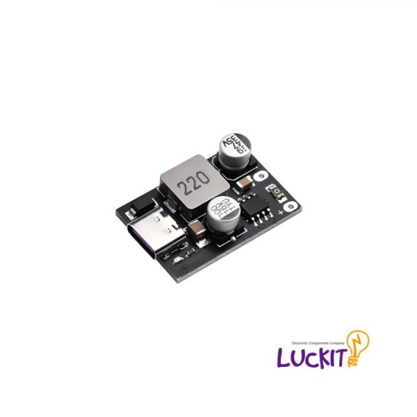 디바이스마트,MCU보드/전자키트 > 전원/신호/저장/응용 > 충전/배터리/전원,럭킷,USB C 타입 30W 고속 충전 모듈,입력전압 : DC8V~32V / 출력전압 : 3.3V~12V / USB C Type