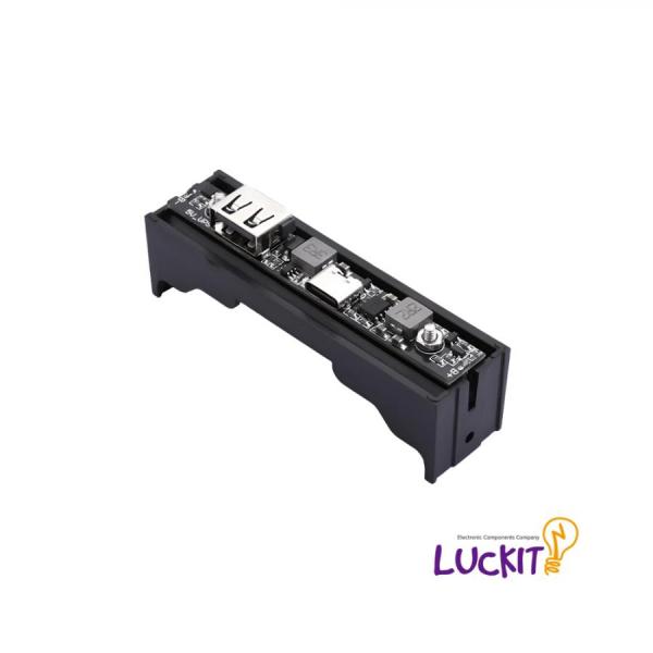 디바이스마트,MCU보드/전자키트 > 전원/신호/저장/응용 > 충전/배터리/전원,럭킷,USB C 타입 3.7V 18650 리튬배터리 고속 충전 모듈,입력전압 : 5V / USB C Type / 18650 배터리 전압 : 3.7V / 출력 인터페이스 : USB A Type