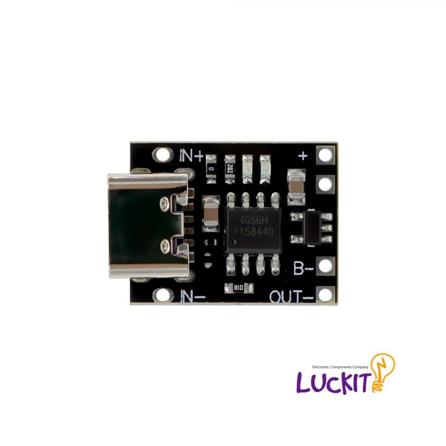 USB C 타입 18650 리튬배터리 충전 모듈 4.2V 1A