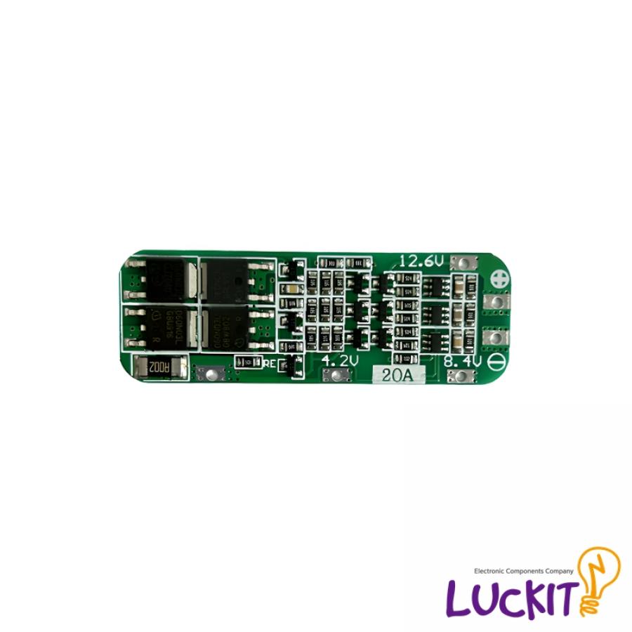 18650 리튬배터리 12.6V 20A 3셀 보호회로 PCM 모듈