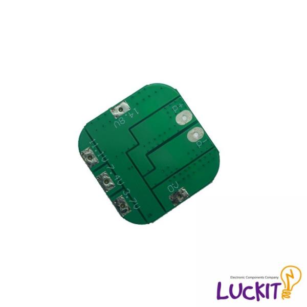 디바이스마트,MCU보드/전자키트 > 전원/신호/저장/응용 > 충전/배터리/전원,럭킷,18650 리튬배터리 16.8V 10A 4셀 보호회로 PCM 모듈,충전 전압 : 16.8V / 입력 전류 : 10A / 크기 : 35 x 35mm / 과충전, 과방전, 과전류 단락 보호