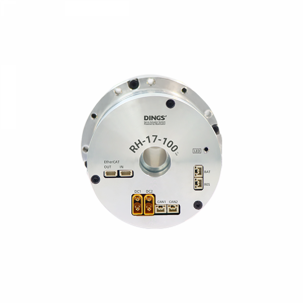 디바이스마트,기계/제어/로봇/모터 > 모터류 > BLDC모터 > 브랜드(MyActuator) BLDC모터,MyActuator,EPS-RH-17-100-E-N-D 통합형 로봇 관절 모터 (듀얼 엔코더 + 드라이버 내장),RH Series / 외골격·협동로봇용 통합형 관절 모터 / 정격 전압: 48V DC / 피크 토크: 54N·m / 감속비: 100:1 / 무부하 속도: 30 RPM / 정격 속도: 25 RPM / 정격 출력: 91W / 통신 방식: EtherCAT, CAN BUS 동시 지원 / 듀얼 엔코더(ABS 17bit 입력/출력) 및 드라이버 내장형