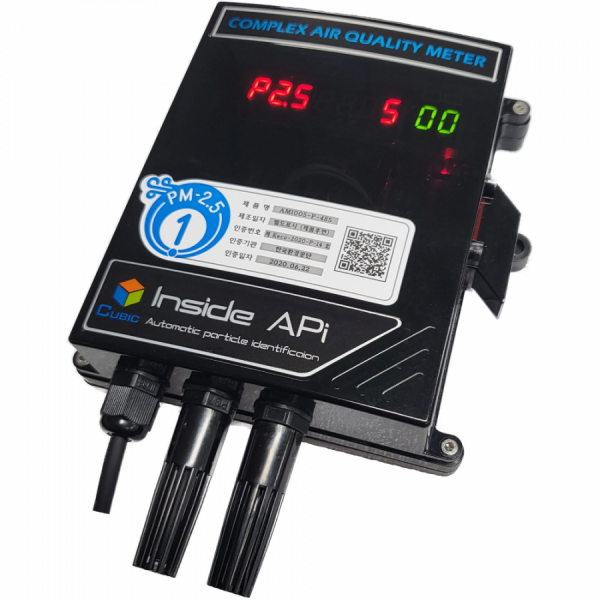 디바이스마트,센서 > 공기질/환경센서 > 가스/산소/VOC센서,새로운 시작,실내외 미세먼지/이산화탄소 복합 공기질 센서 CUBIC - AM1005-P-485,실시간으로 디지털 측정 데이터를 출력할 수 있는 Laser 입자 센서, NDIR CO2 센서, 반도체 VOC센서, 정밀 온/습도 센서를 내장한 복합 공기질 측정 장비