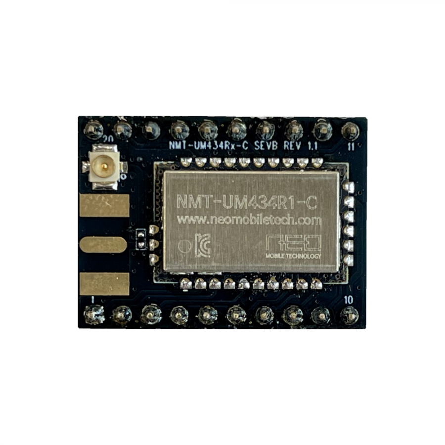 NMT-UM434R1-C SEVB (U) 424MHz, 447MHz LPWA RF 모듈 (장거리 초 저전력 무선 통신) 확장보드, U.FL Con. 사양