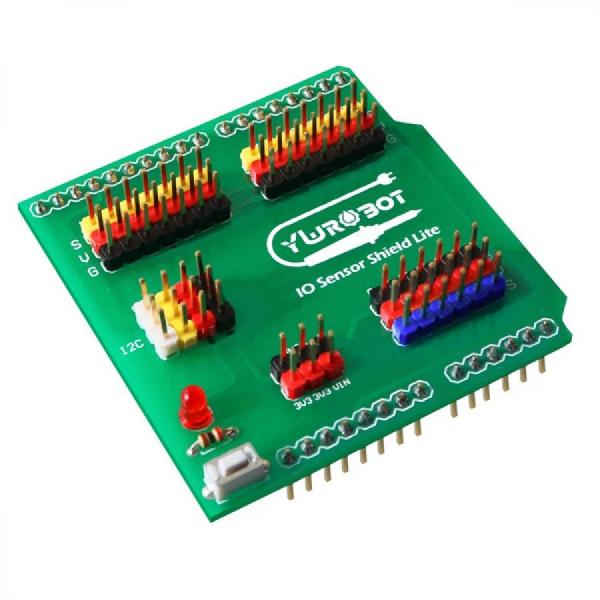 디바이스마트,오픈소스/코딩교육 > 아두이노 > 아두이노 호환쉴드,YwRobot,아두이노 UNO용 센서 IO 확장보드 검정 핀 완제품 [ARD090932],수작업 납땜 필요 / 금도금 핀 헤더 사용으로 안정적인 성능 제공 / I2C 장치 3개를 위한 인터페이스가 있어 여러 I2C 장치 연결 가능