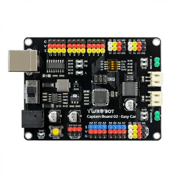디바이스마트,오픈소스/코딩교육 > 아두이노 > 아두이노 호환쉴드,YwRobot,아두이노 UNO 호환 TB6612 모터 드라이버 스마트카 제어용 개발보드 [ARD200944],규격: 79 × 59mm / 고정 홀 크기: 3mm / 홀 간 거리: 73.66 × 53.34mm / 입력 전압: USB: 5V / VIN: 6.5V~9V