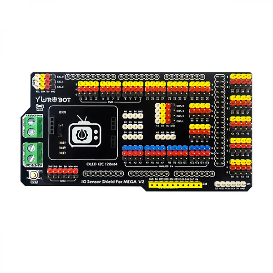 아두이노 Mega V2용 I/O 확장보드 (0.96인치 OLED 12864 디스플레이 모듈 포함) [ARD210983]
