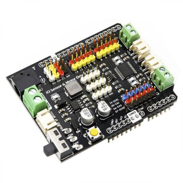디바이스마트,오픈소스/코딩교육 > 아두이노 > 아두이노 호환쉴드,YwRobot,아두이노 호환 TB6612 DC모터 드라이브 확장보드 [ARD090918],크기: 69 × 53mm / 입력 전압: 6~9V / 최적화된 PCB 설계로 포트 식별 용이 / 2채널 모터 드라이버 내장, 스마트카/로봇에 바로 활용 / UNO 보드 자원 활용 극대화, 학습·개발에 적합