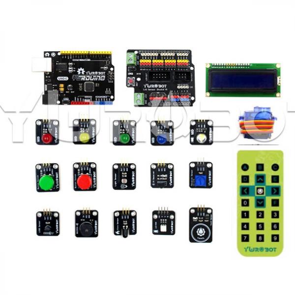 디바이스마트,오픈소스/코딩교육 > 아두이노 > 아두이노 호환보드,YwRobot,아두이노 호환 UNO-C 개발보드 키트 (15종 모듈 포함) [KIT090309],YW UNO-C 개발 보드 / 주요 칩: ATMEGA328AU /시리얼 칩: CH340