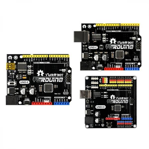 디바이스마트,오픈소스/코딩교육 > 아두이노 > 아두이노 호환보드,YwRobot,아두이노 호환 UNO-E v1.5 개발보드 [ARD200926],50cm Mini USB 데이터 케이블 포함 / 사양: 크기 및 홀 위치는 UNO와 거의 일치 / 메인 제어 칩: ATmega328PU / USB 칩: FT232RL / 공급 전압: USB5V/DC7-12V