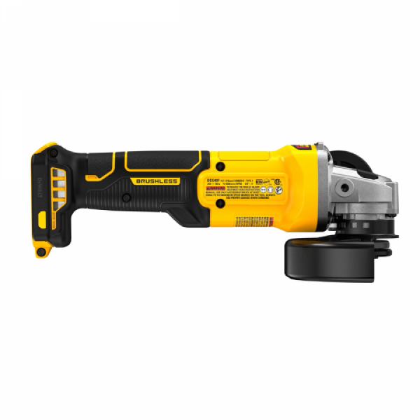 디바이스마트,수공구/전자공구/전동공구 > 전동/엔진공구 > 충전공구 > 충전그라인더,디월트,브러쉬리스 그라인더 슬라이드 스위치 125mm DCG407N (20V/베어툴),전압 20V MAX / 무부하회전수 9,000RPM / 출력 파워 850W MAX / 15mm 만조 1개 / 16mm 만조 1개 / 무게 1.6Kg 본체만