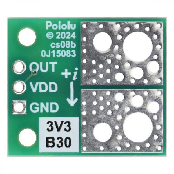 디바이스마트,MCU보드/전자키트 > 센서모듈 > 전압/전류센서,Pololu,ACS37041KLHBLT-030B3 Current Sensor Compact Carrier -30A to +30A, 3.3V #5445,150 kHz 대역폭 / 부분 접미사 : 030B3 / 범위 : ±30A(양방향) / 공급 전압 : 3.0V ~ 3.6V / 감광도 : 44mV/A / 영점 : 1.65V / 크기 : 0.7 x 0.8인치 / PCB : 2겹, 2온스 구리