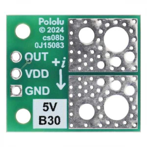 디바이스마트,MCU보드/전자키트 > 센서모듈 > 전압/전류센서,Pololu,ACS37041KLHBLT-030B5 Current Sensor Compact Carrier -30A to +30A, 5V #5447,150 kHz 대역폭 / 부분 접미사 : 030B5 / 범위 : ±30A(양방향) / 공급 전압 : 4.5V ~ 5.5V / 감광도 : 66.7mV/A / 영점 : 2.5V / 크기 : 0.7 x 0.8인치 / PCB : 2겹, 2온스 구리