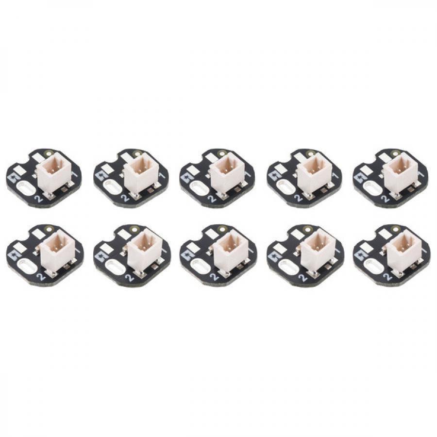 JST SH-Style Connector Board, 2-Pin, Back-Entry (10-Pack) #5097