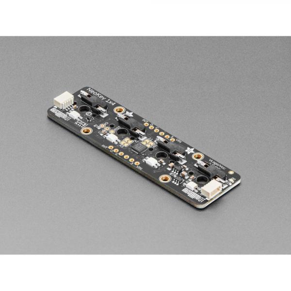 디바이스마트,MCU보드/전자키트 > 버튼/스위치/제어/RTC > 버튼/스위치/조이스틱,Adafruit,NeoKey 1x4 QT I2C - Four Mechanical Key Switches with NeoPixels - STEMMA QT / Qwiic [ada-4980],네오픽셀 탑재 / 기계식 키 스위치 PCB / 스위치 및 키캡은 포함되어 있지 않습니다
