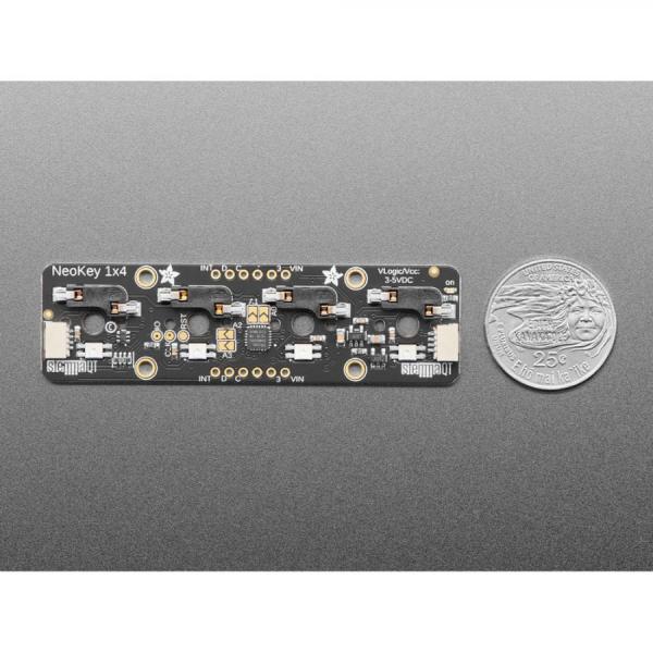 디바이스마트,MCU보드/전자키트 > 버튼/스위치/제어/RTC > 버튼/스위치/조이스틱,Adafruit,NeoKey 1x4 QT I2C - Four Mechanical Key Switches with NeoPixels - STEMMA QT / Qwiic [ada-4980],네오픽셀 탑재 / 기계식 키 스위치 PCB / 스위치 및 키캡은 포함되어 있지 않습니다