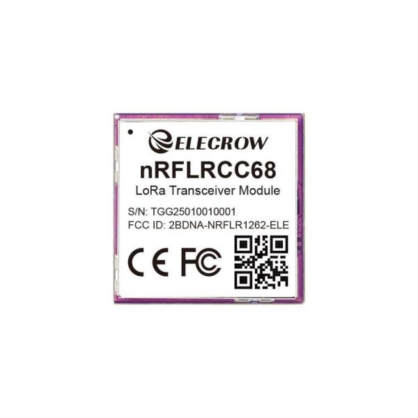 디바이스마트,MCU보드/전자키트 > 통신/네트워크 > RF/LoRa,ELECROW,nRFLRCC68 Wireless Transceiver Module [CIL13728X],LLCC68 LoRa 트랜시버 칩 / 무선 통신 / 최대 송신 전력 : +20dBm / 전송 속도 : 1.76~62.5Kbps / 최대 전송 거리 : 10KM / AT 명령 펌웨어 내장