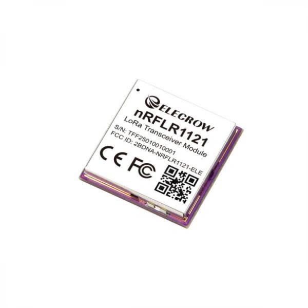 디바이스마트,MCU보드/전자키트 > 통신/네트워크 > RF/LoRa,ELECROW,nRFLR1121 Wireless Transceiver Module [CIL13621X],LR1121 LoRa 트랜시버 칩 / 무선 통신 / 최대 송신 전력 : +20dBm / 전송 속도 : 1.91~62.5Kbps / 최대 전송 거리 : 10km / AT 명령 펌웨어 내장