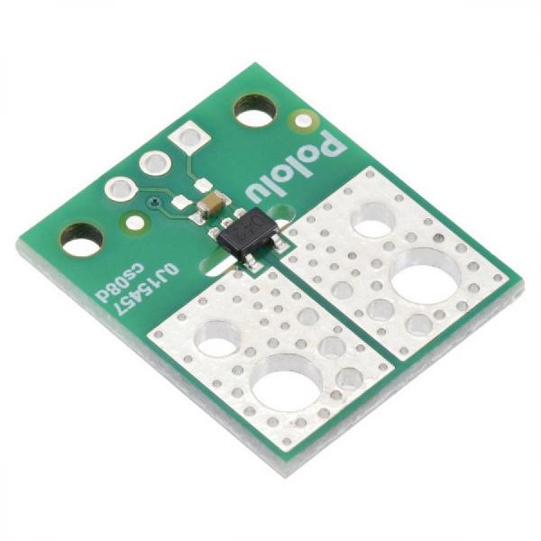 디바이스마트,MCU보드/전자키트 > 센서모듈 > 전압/전류센서,Pololu,ACS37042KLHBLT-030B3 Current Sensor Compact Carrier -30A to +30A, 3.3V #5455,5핀 SOT-23 패키지의 ~1.6 mΩ 전류 경로 저항과 150 kHz 대역폭을 갖추고 있습니다 / 범위 : ±30A(양방향) / 공급 전압 : 3.0V ~ 3.6V / 감광도 : 44mV/A / 영점 : 1.65V / 크기 : 0.7x0.8인치