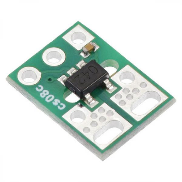 디바이스마트,MCU보드/전자키트 > 센서모듈 > 전압/전류센서,Pololu,ACS37042KLHBLT-010B3 Current Sensor Micro Carrier -10A to +10A, 3.3V #5450,5핀 SOT-23 패키지의 ~1.6 mΩ 전류 경로 저항과 150 kHz 대역폭을 갖추고 있습니다 / 범위 : ±10A(양방향) / 공급 전압 : 3.0V ~ 3.6V / 감광도 : 132mV/A / 영점 : 1.65V / 크기 : 0.3x0.4인치