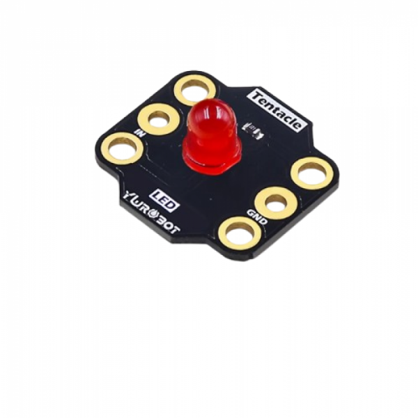 디바이스마트,MCU보드/전자키트 > 디스플레이 > LED,YwRobot,마이크로비트 호환 8mm LED 모듈 (빨간색) [BRD200063],8mm 빨간색 LED가 탑재된 간단한 출력 모듈입니다.